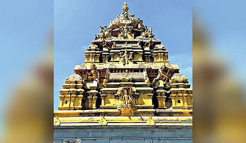 Rare image of Rama with four hands in this temple