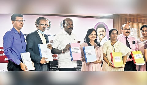 Health Minister Ma Subramanian releasing the rank list on Monday