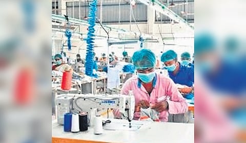 About 8 lakh people are employed in Tiruppur knitwear industry
