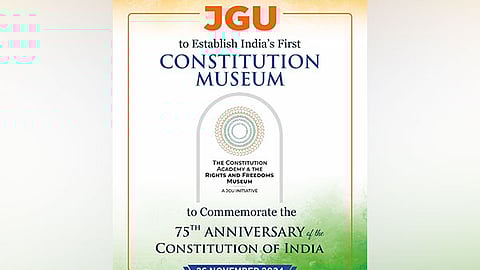 JGU to Establish India's First Constitution Museum to Commemorate the 75th Anniversary of the Constitution of India