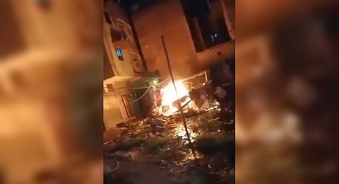 An irate mob of locals attempted to vandalise and torch the house of the accused.