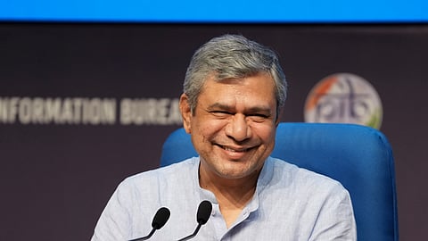 Union Minister Ashwini Vaishnaw during media briefing on Cabinet decisions, in New Delhi, Saturday, Aug. 24, 2024.