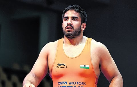 Jaspooran Singh (110kg) was only Indian freestyle wrestler to enter the bronze medal play-off
