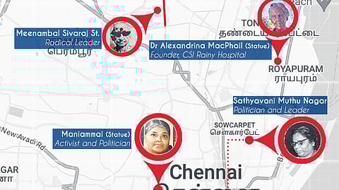 In an attempt to pin down memories and mark time, we rely on statues, portraits, busts, and sculptures. A walk around Chennai reveals human efforts to document prominent figures