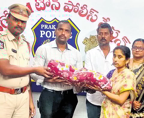 Police rescued the baby girl from Khammam and handed her over to the District Child Protection Department officials on Monday
