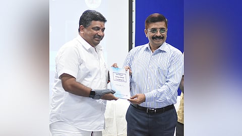 IT Minister PTR releasing the book ‘Thamizhai Pizhayindri Ezhudhuvom’ in Chennai