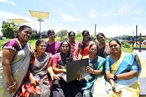 Coimbatore district government school teachers from Covai Women ICT.