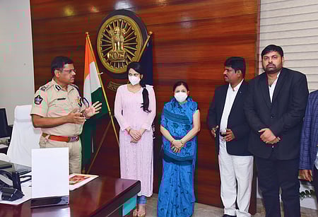 Mumbai-based actress Kadambari Jethwani in February this year, the actress arrived in Vijayawada and appeared before the police commissioner and sp