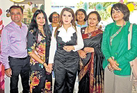 National Director, International Beauty Pageants, Mrs Globe, Veena Jain inaugurates the flea market organised by Rotary Club Bangalore, at Rotary
House of Friendship in Bengaluru on Saturday