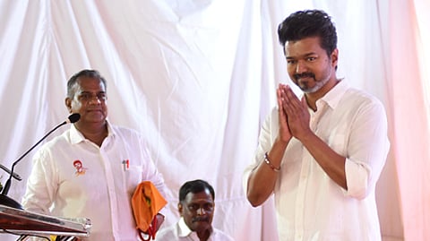 Actor and Tamizhaga Vettri Kazhagam party Chief Vijay