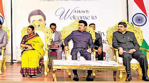 CM MK Stalin at a cultural programme organised by Tamil people in San Francisco on August 31