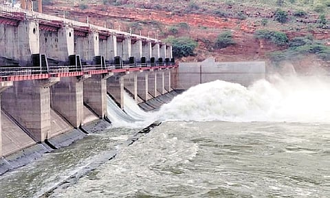 The Gandikota reservoir in Kadapa district witnesses a significant rise
in the water level | Express