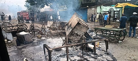 Charred remains from the Jainoor violence