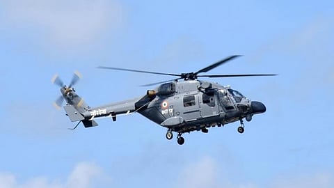 The Indian Coast Guard (ICG) chopper.