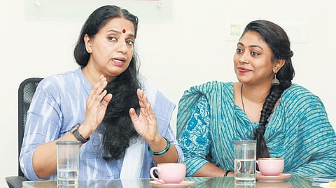 Jolly Chirayath (left) with Divya Gopinath