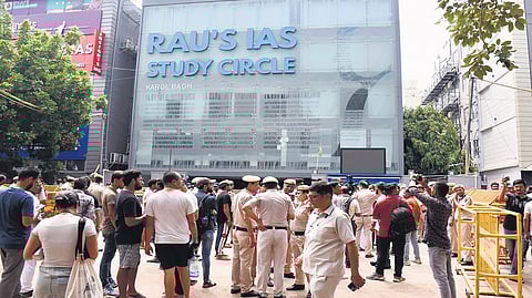 Rau’s IAS Study Circle coaching building in Old Rajinder Nagar