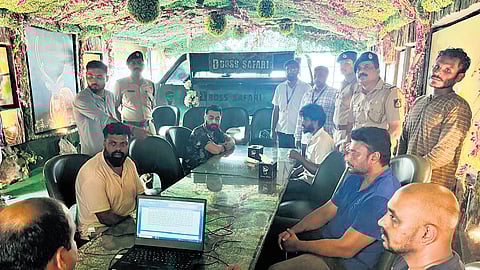 Photos of the spot mahazar at Stonny Brook Pub and that of a teary-eyed Renukaswamy that went viral