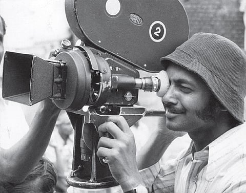 Young Girish Kasaravalli behind the camera
