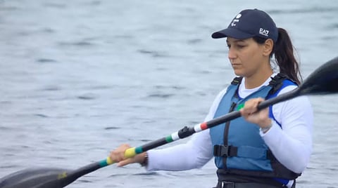 Pooja Ojha failed to finish inside the top three, missing out on a final berth in the women's kayak single 200m KL1 sprint canoeing event.