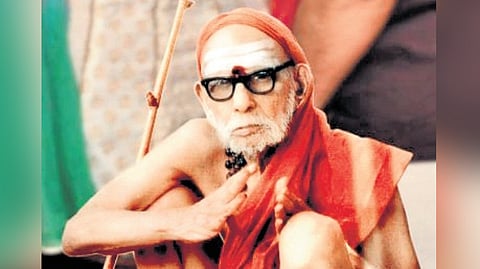 Chandrashekharendra Saraswati, the 68th Shankaracharya of the Kanchi Kamakoti Peetham.