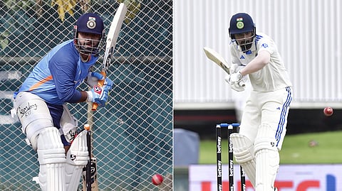 (L-R) Rishabh Pant and KL Rahul.