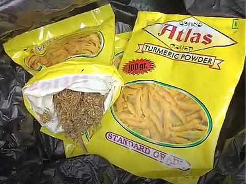 Telangana: Woman arrested for selling marijuana in turmeric packets