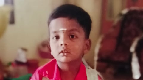 Three-year-old Sanjay