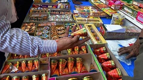Image of firecrackers being sold used for representational purposes only.