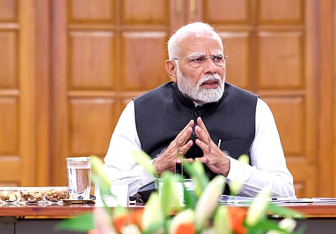 Prime Minister Narendra chairs the first meeting of the Governing Board of Anusandhan National Research Foundation (ANRF), in New Delhi