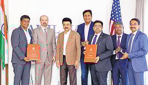 The company signed a pact in the presence of Chief Minister MK Stalin and Industries Minister TRB Rajaa in Chicago on Wednesday