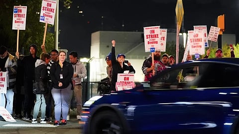 On strike against Boeing
