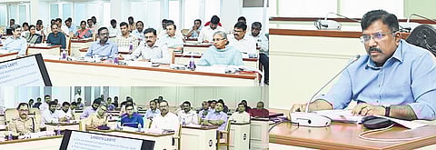 Chief Secretary N Muruganandam chaired the monsoon preparedness review meeting at the Secretariat on Saturday
