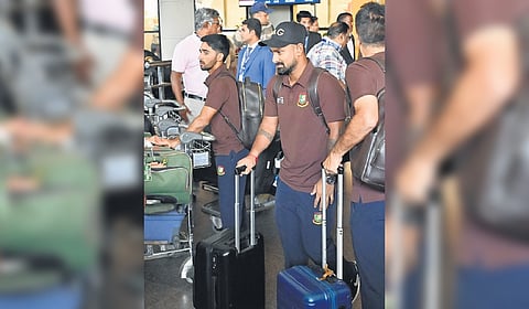 Bangladesh cricket team arrives at Chennai