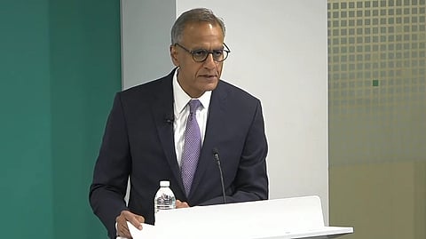 US Deputy Secretary of State for Management and Resources Richard Verma speaks at the Hudson Institute in Washington, DC.