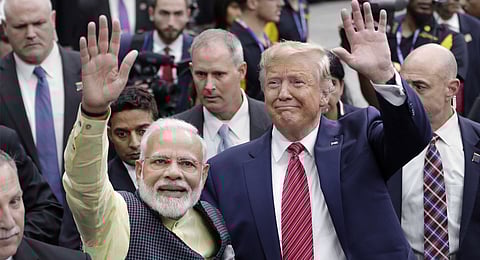India Prime Minister Narendra Modi and then President Donald Trump