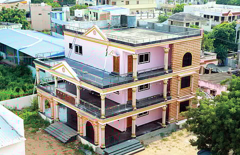 A view of the BRS office in Nalgonda