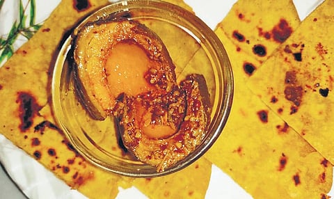 Paratha with achaar