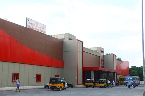 The renovated new bus stand was inaugurated in 2022 at the cost of 53.13 crores, but still lacks facilities like drinking water, ATMs