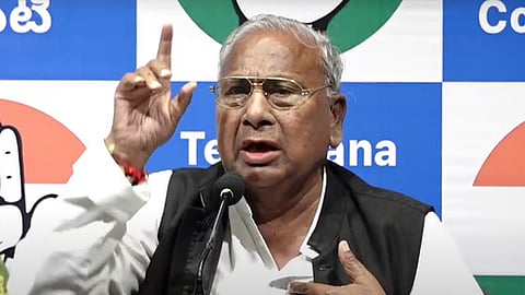 Veteran Congress leader and former MP V Hanumantha Rao