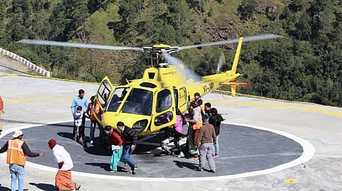 Daily, around 1,500 devotees are utilizing the helicopter service for Baba Kedar.