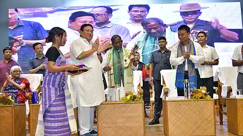 A gathering during the celebration of 'International Day of Peace' in Kokrajhar.