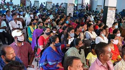 The Munambam residents who are affected by the Waqf claims at a meeting held to discuss the issue at Vypeen. Image used for representation.