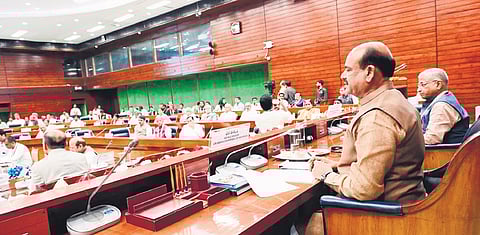 LS Speaker Om Birla chairs the 10th Commonwealth Parliamentary Association India Region Conference in Parliament premises on Sunday