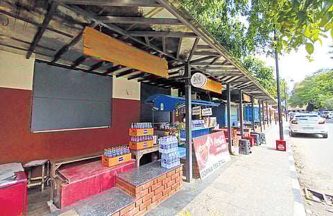 The completed smart vending zone in East Fort remains closed and the displaced traders continue to wait for its opening.