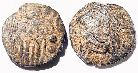 The 1,000-year-old Eelam coin that was found in Ramanathapuram