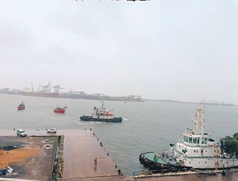 The propellers of both the vessels were repaired after which they safely docked at the harbour.