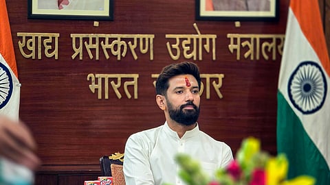 LJP (Ram Vilas) leader and Union Minister for Food Processing Industries Chirag Paswan.