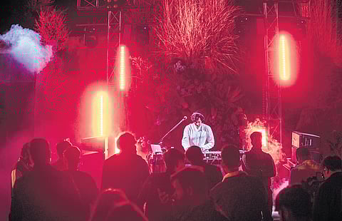 During one of the live performances