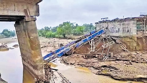 Around 20 big and small bridges have collapsed in the past few months.