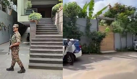 ED officials at Ponguleti Srinivas Reddy's residence